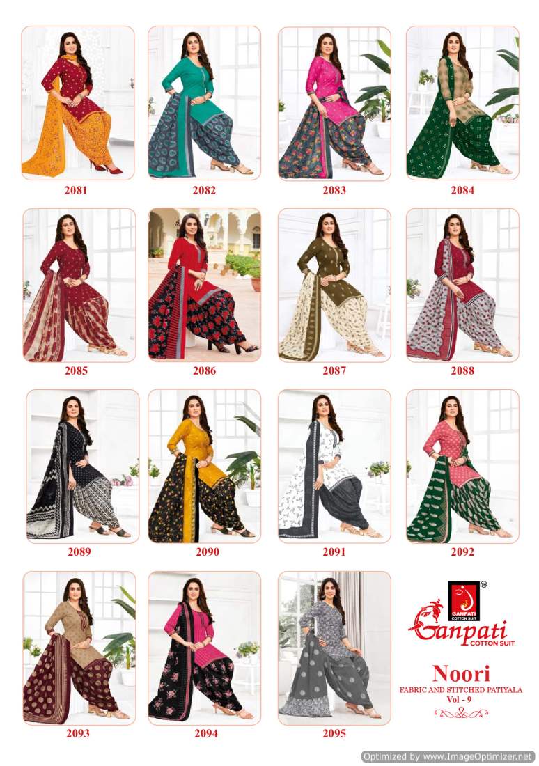 Noori Vol 9 By Ganpati Printed Cotton Dress Material Wholesale Clothing Distributors In India